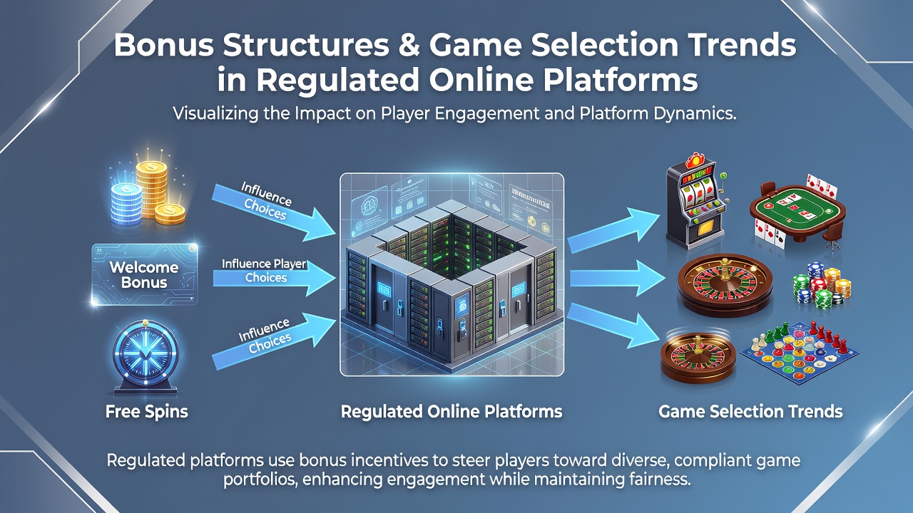 Chart illustrating game selection trends driven by bonus incentives on regulated platforms