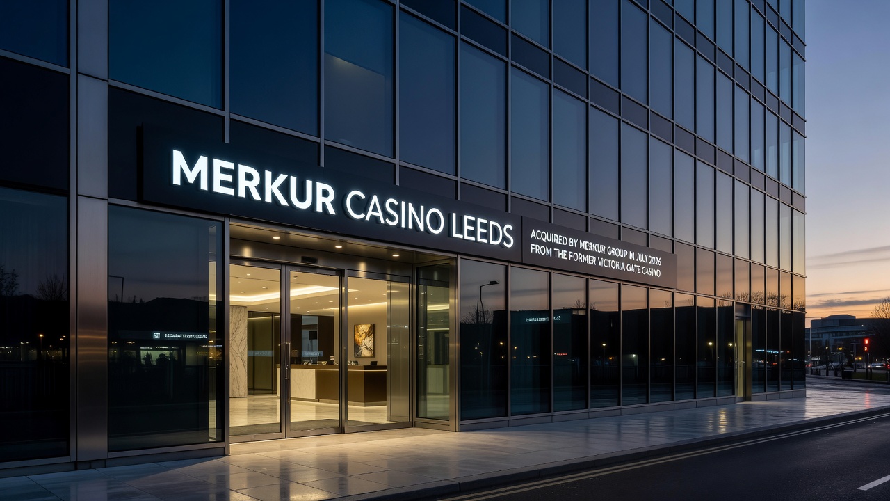 Poker dealers preparing tables at a UK casino gaming area with cards and chips visible
